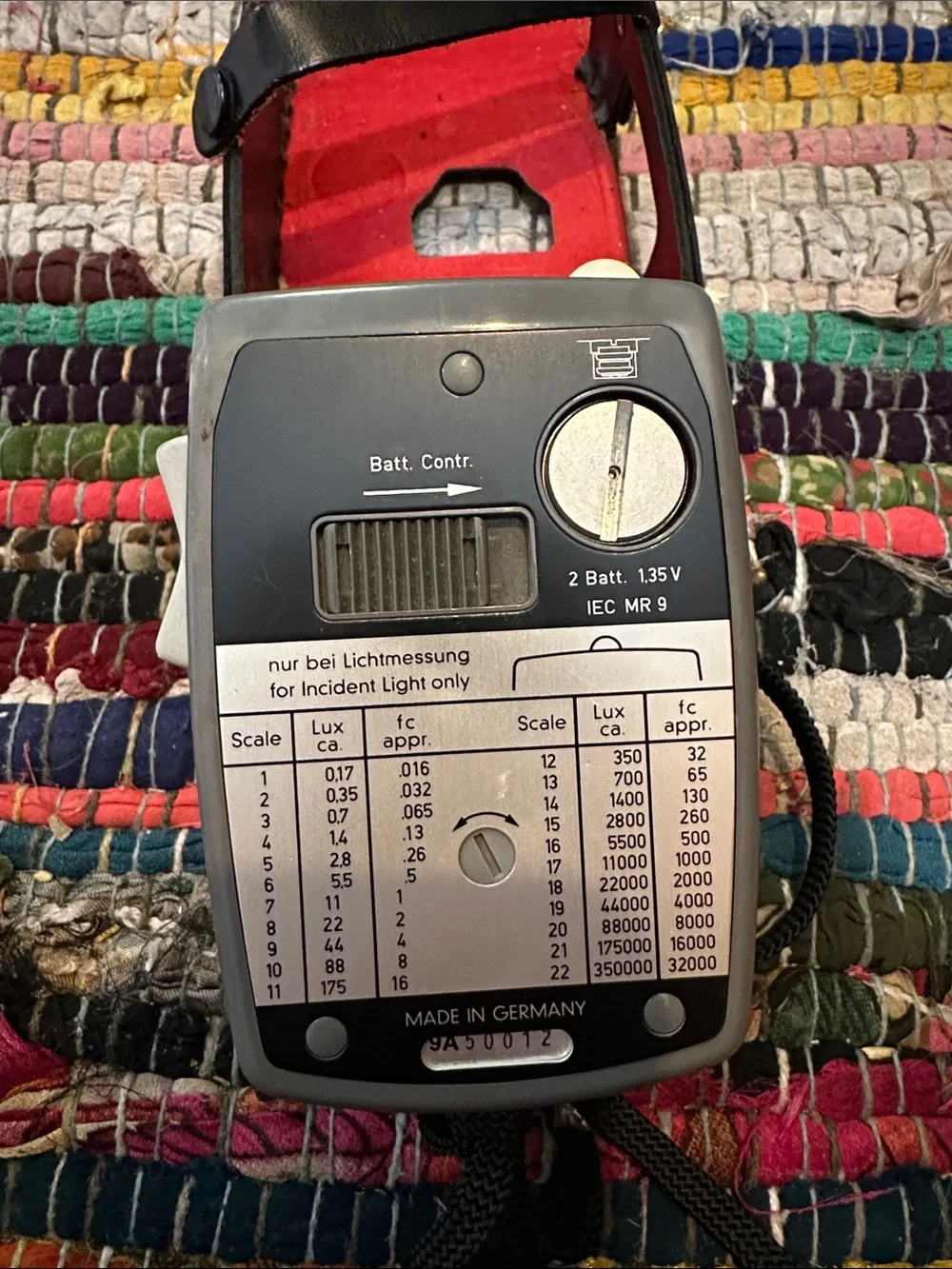 Vintage Gossen Luna-Pro Light Meter w Leather Case Parts Repair Germany